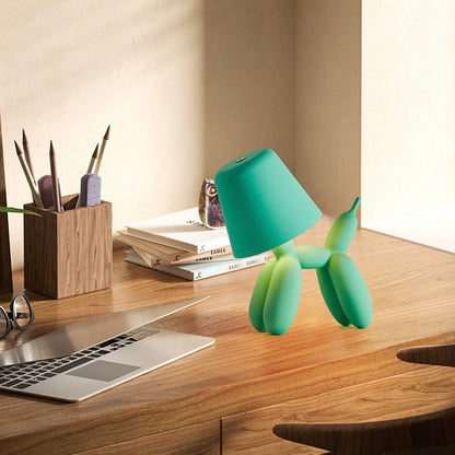 Balloon Dog Table Lamp - Cordless LED Dimmable Night Light | Aesthetic Home Decor & Portable Camping Lantern - USB Rechargeable