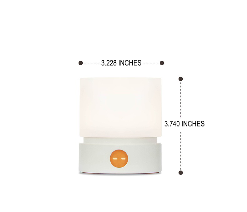 Rechargeable cylinder-shaped LED night light
