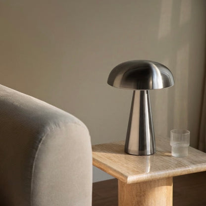 Warm and neutral white light mushroom lamp for reading