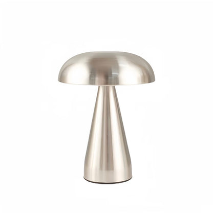 Rechargeable metal table lamp for desk or bedside