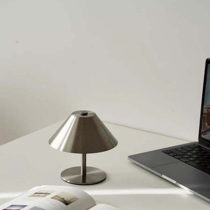 USB-C rechargeable umbrella metal table lamp