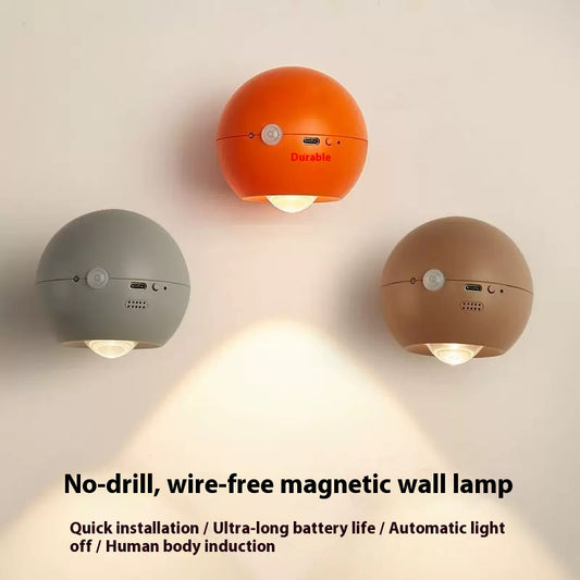 Wireless magnetic wall lamp-human body sensor lamp-night light