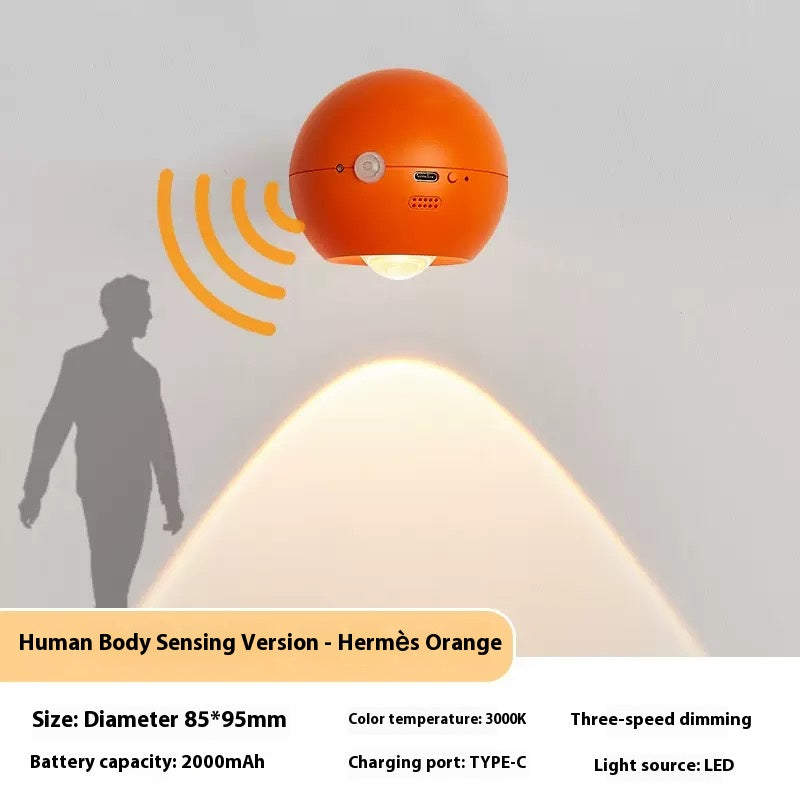 Wireless magnetic wall lamp-human body sensor lamp-night light