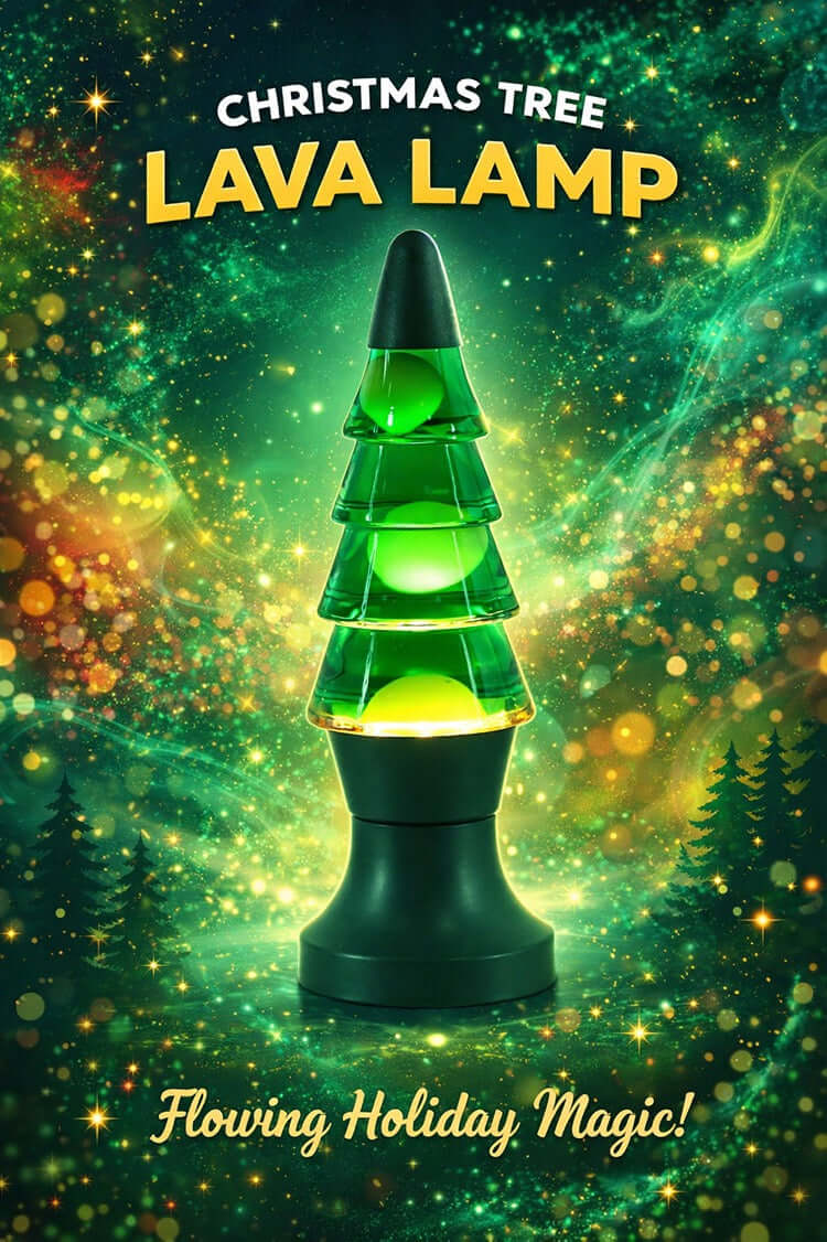 Christmas Tree Lava Lamp – Festive Ambient Table Light