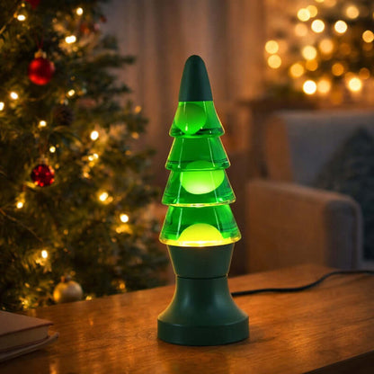 Christmas Tree Lava Lamp – Festive Ambient Table Light