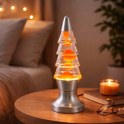 Christmas Tree Lava Lamp – Festive Ambient Table Light
