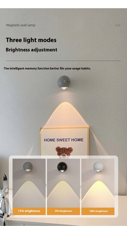 Wireless magnetic wall lamp-human body sensor lamp-night light