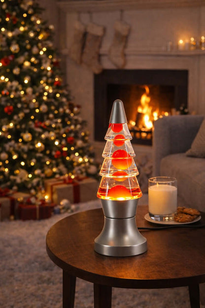 Christmas Tree Lava Lamp – Festive Ambient Table Light