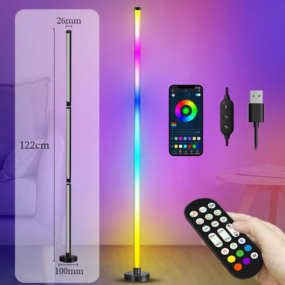 Splicing floor lamp - light follows, brightening a colorful life