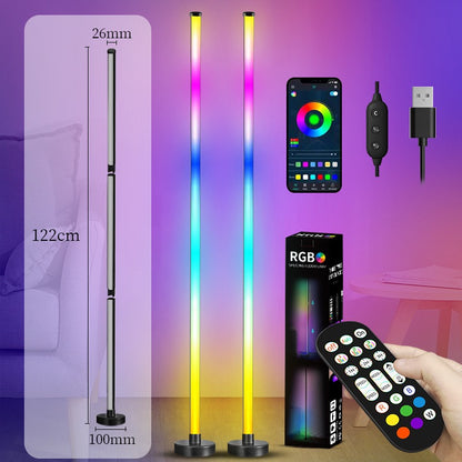 Splicing floor lamp - light follows, brightening a colorful life