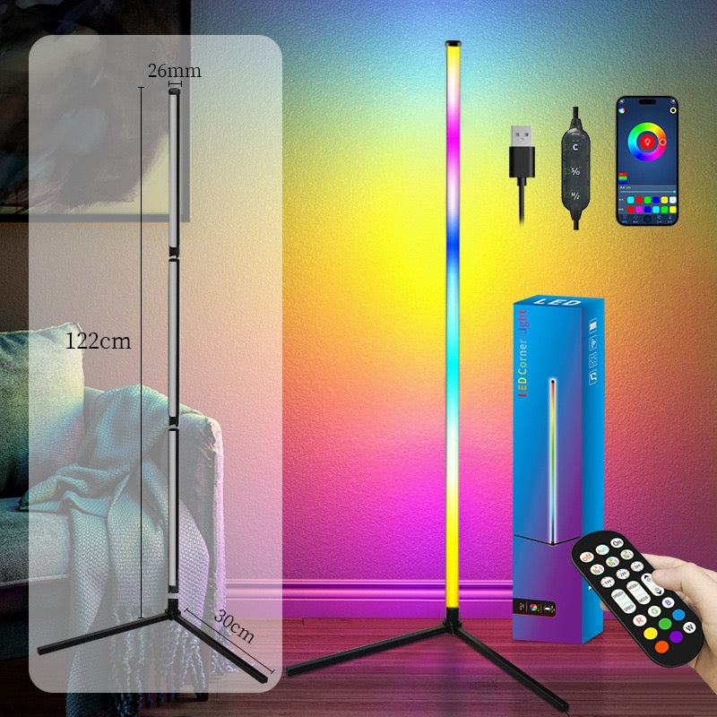 Splicing floor lamp - light follows, brightening a colorful life