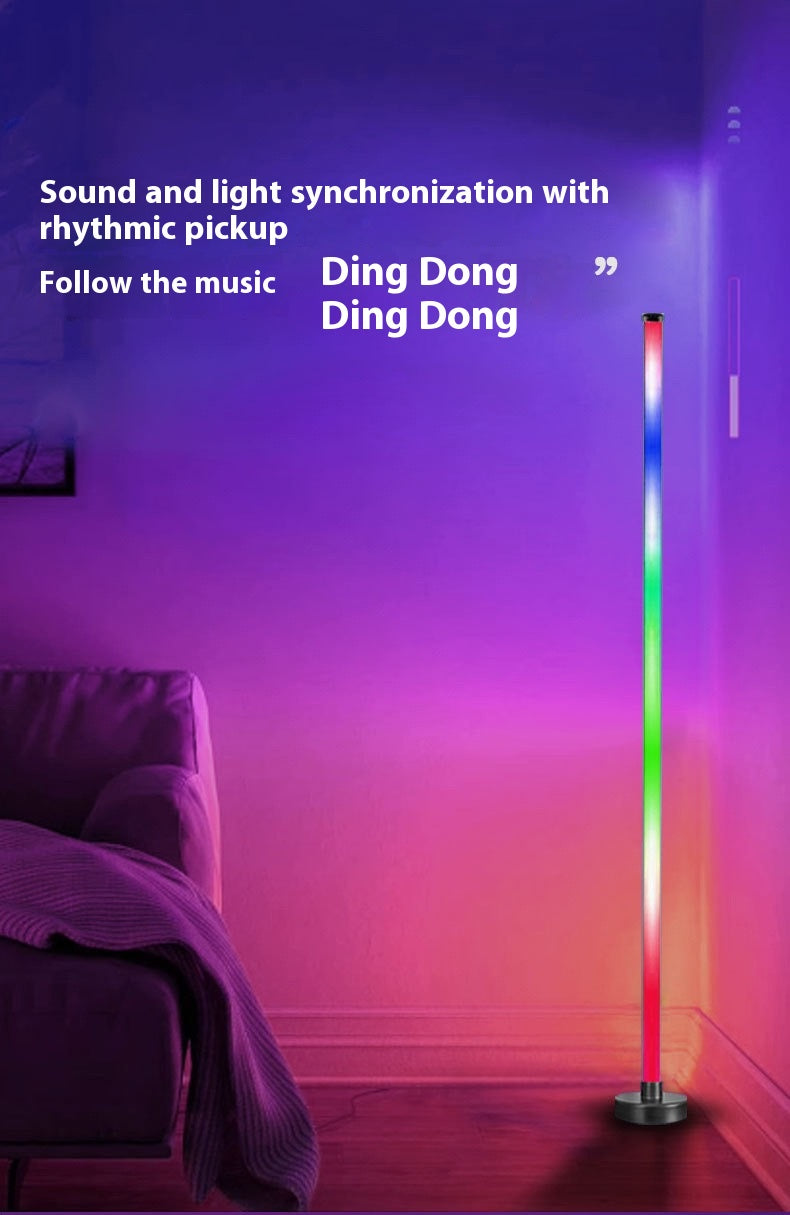 Splicing floor lamp - light follows, brightening a colorful life