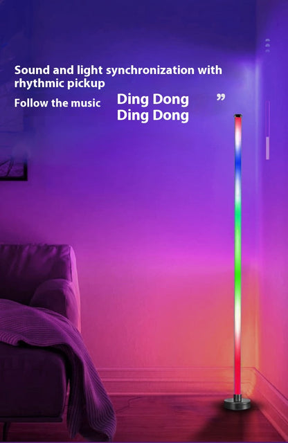 Splicing floor lamp - light follows, brightening a colorful life