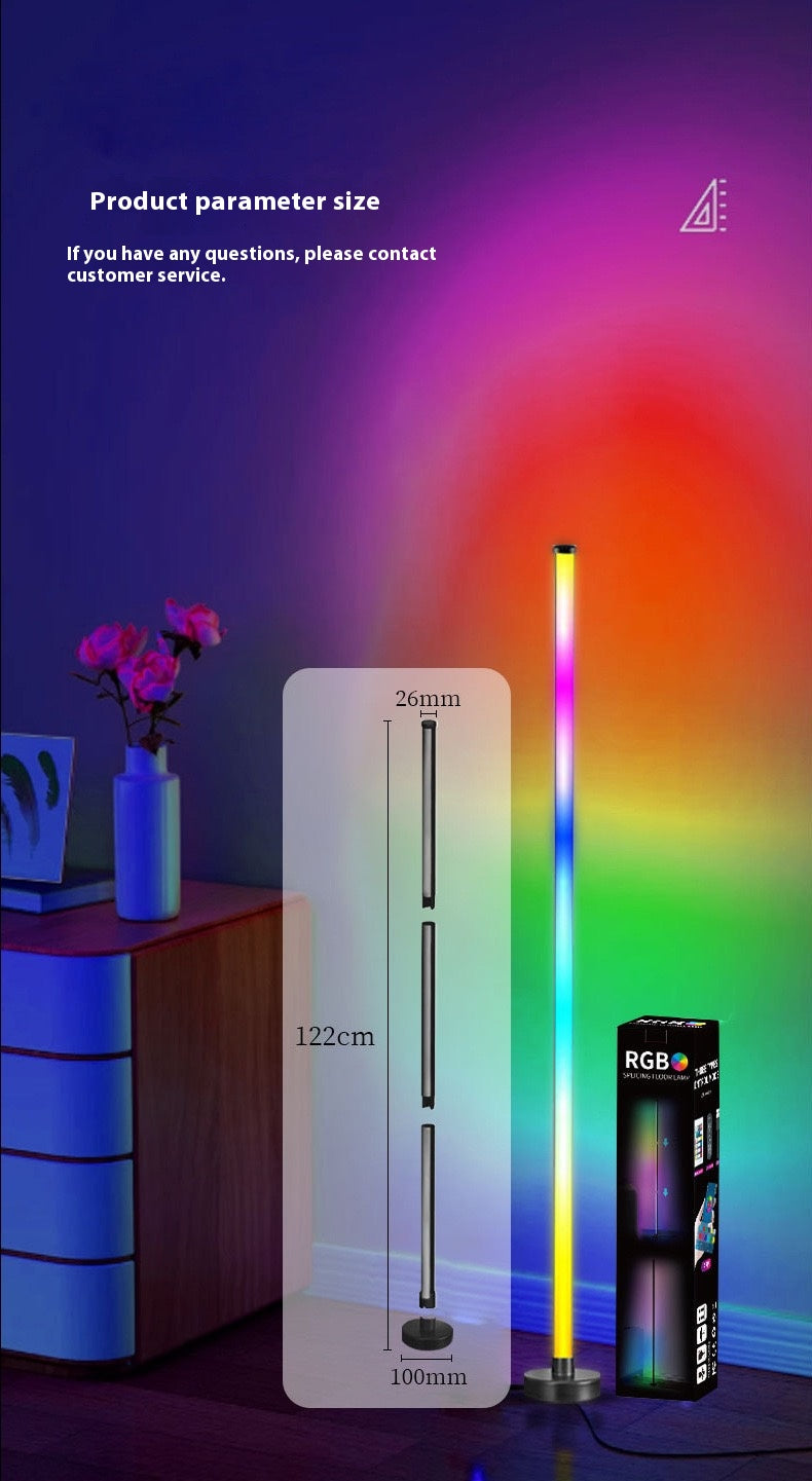 Splicing floor lamp - light follows, brightening a colorful life