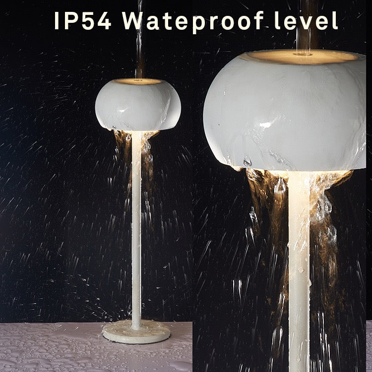 Tokyo table lamp with IP54 waterproof level, showcasing modern Scandinavian design and practical features.