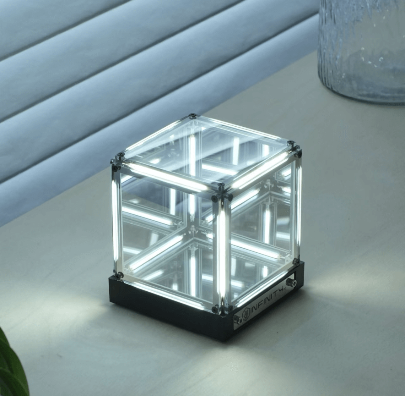 Futuristic cyberpunk light for gaming setup