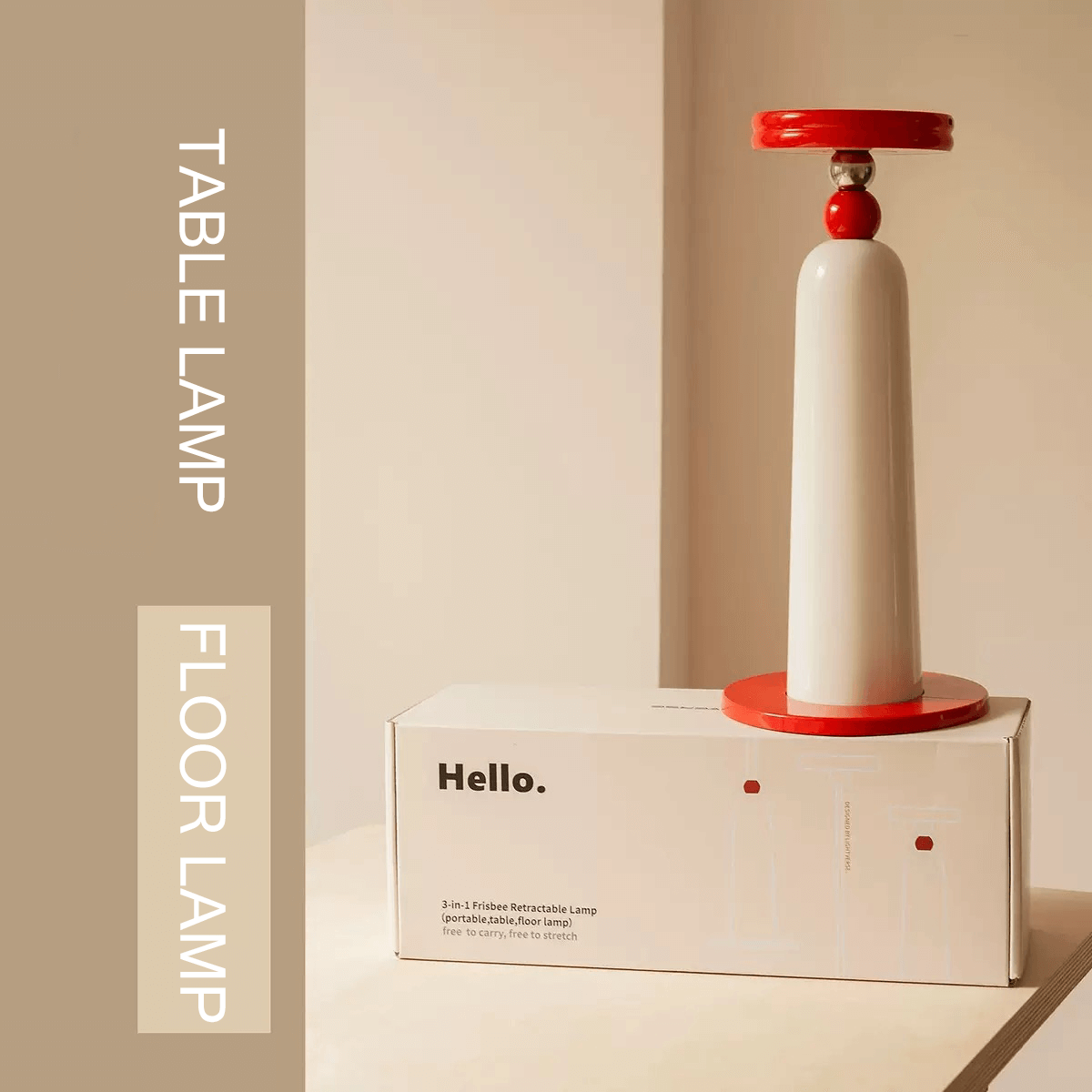 Stretchable Art Lamp 2-in-1 floor and table design