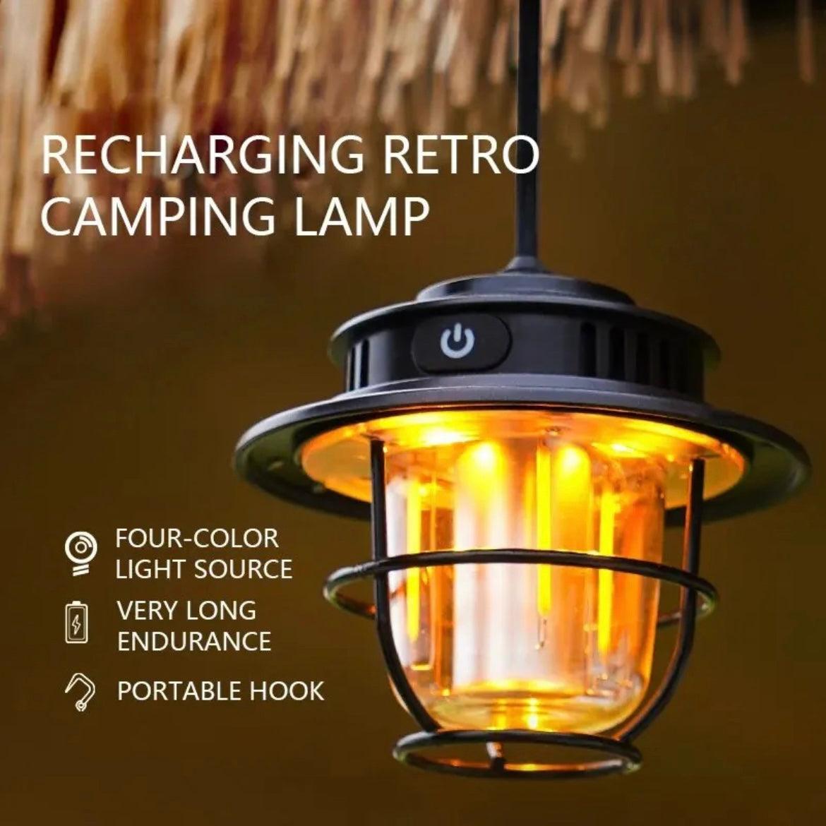 Retro camping lamp