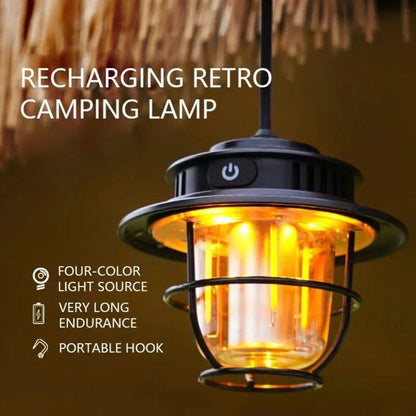 Retro camping lamp