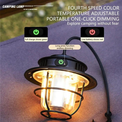 Retro camping lamp