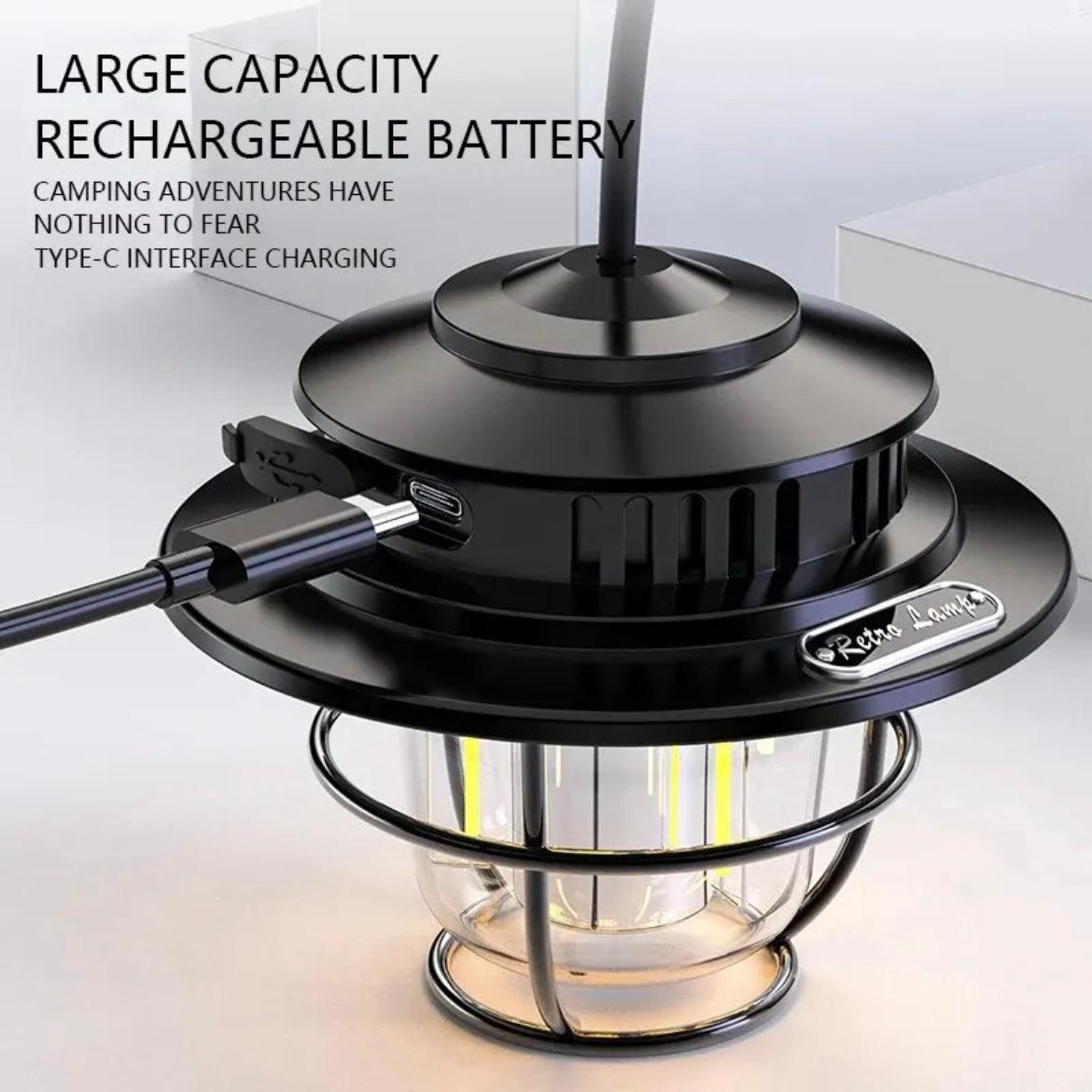 Retro camping lamp