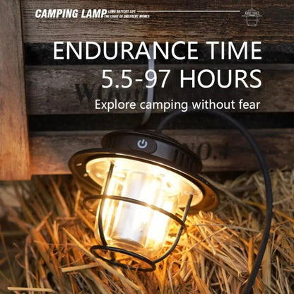 Retro camping lamp