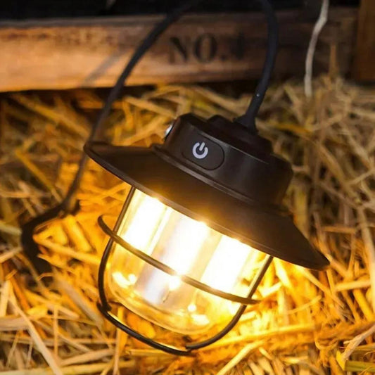 Retro camping lamp