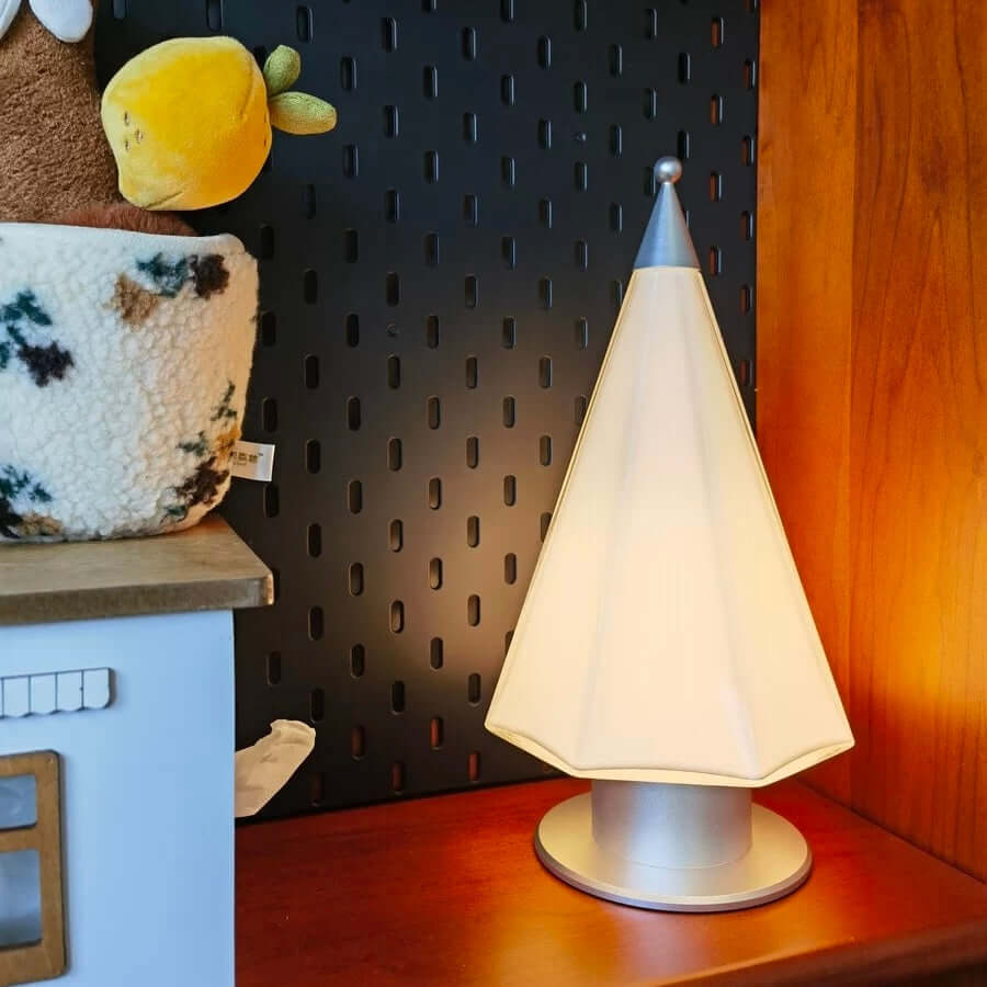 rechargeable touch LED cedar lamp for bedroom or living room
