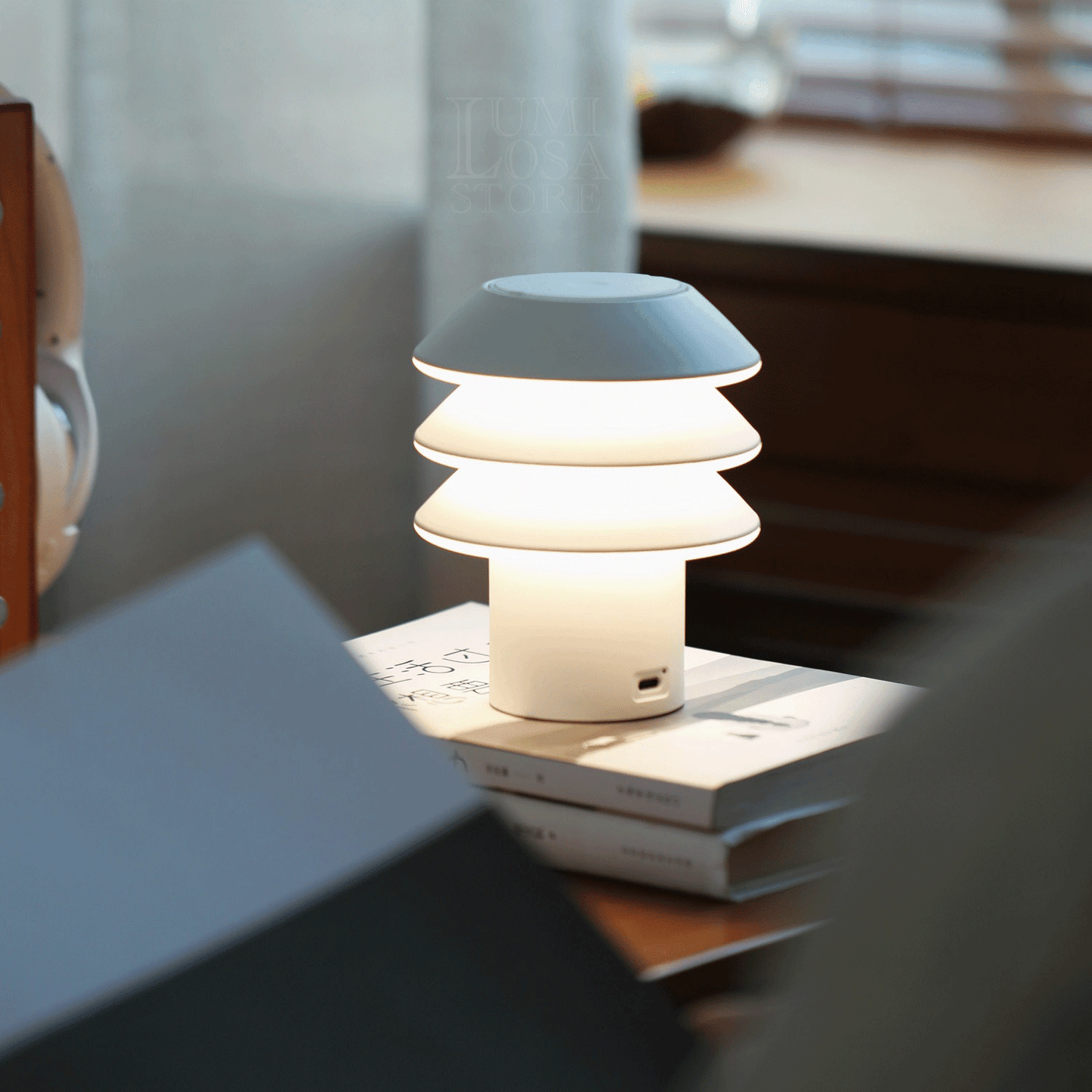 Modular Touch Mushroom Lamp | Rechargeable Portable Bedside Light