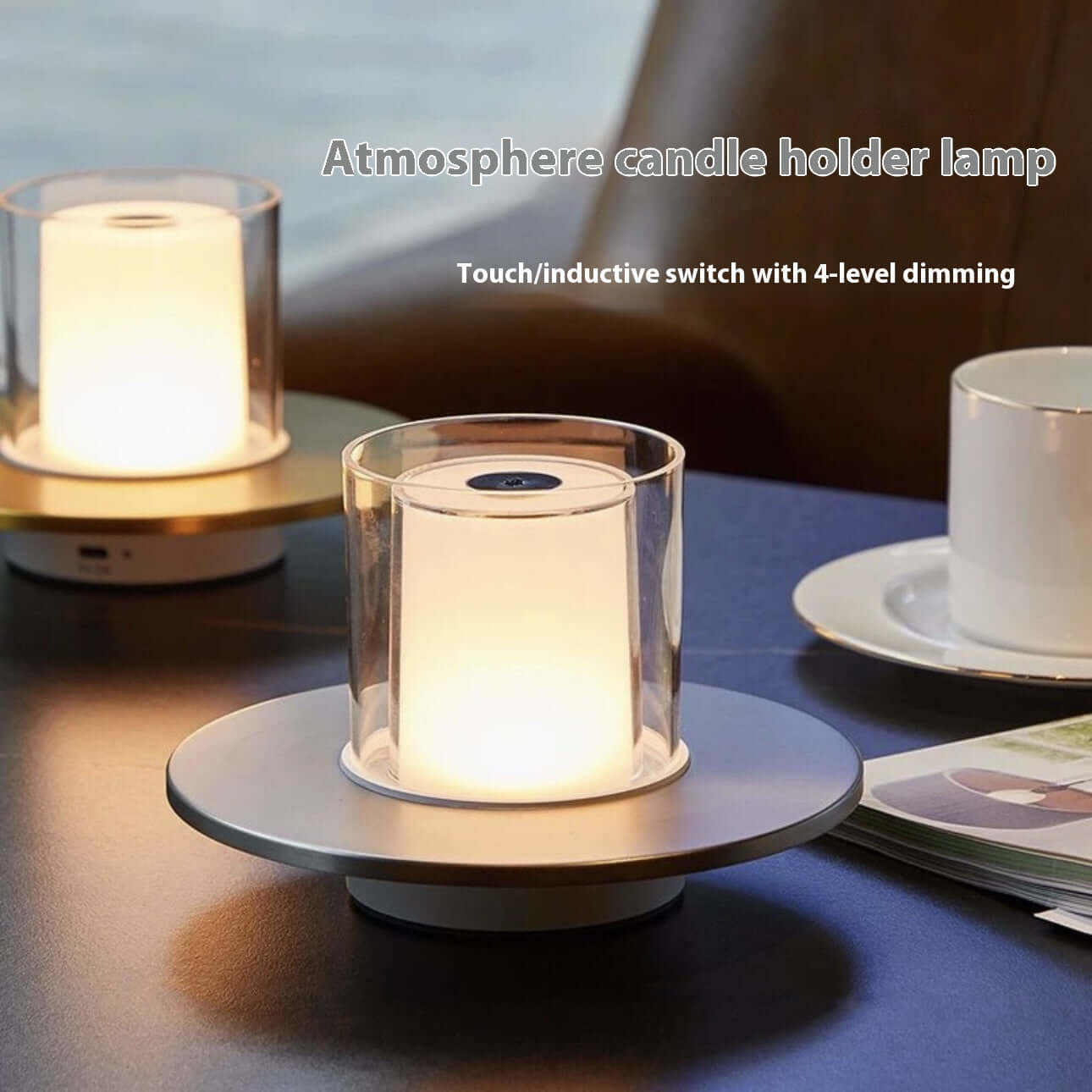 LED candle lamp with soft warm 2400K glow