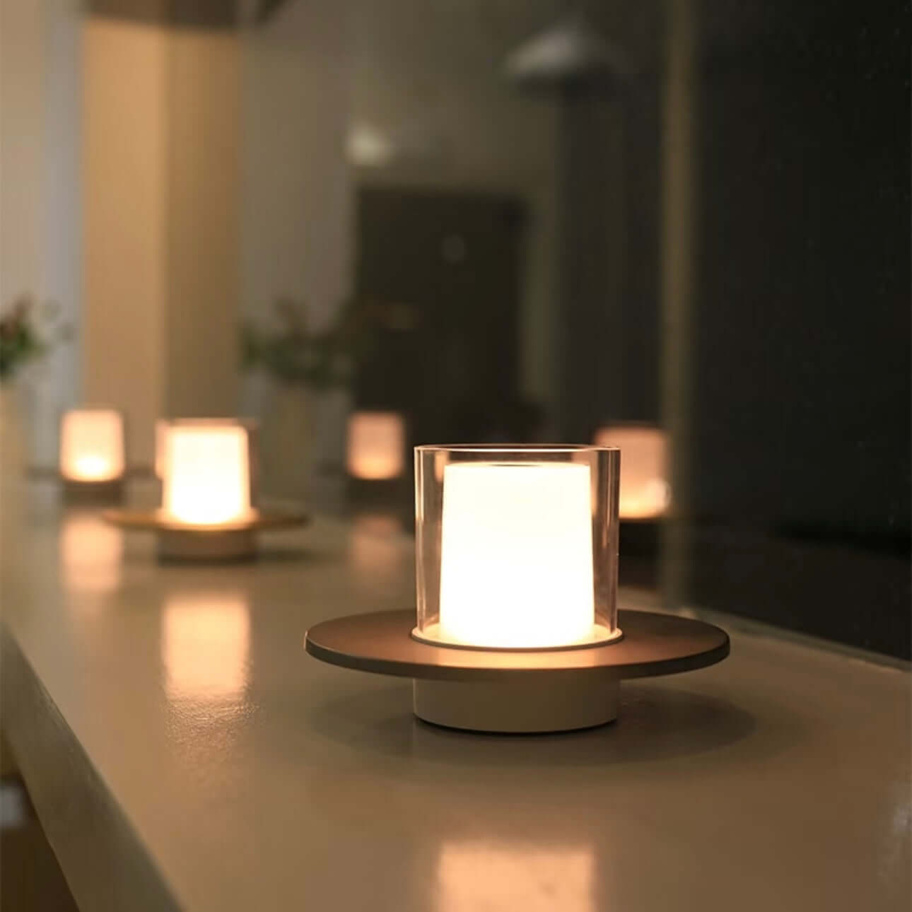 cozy ambient LED candle lamp for home décor