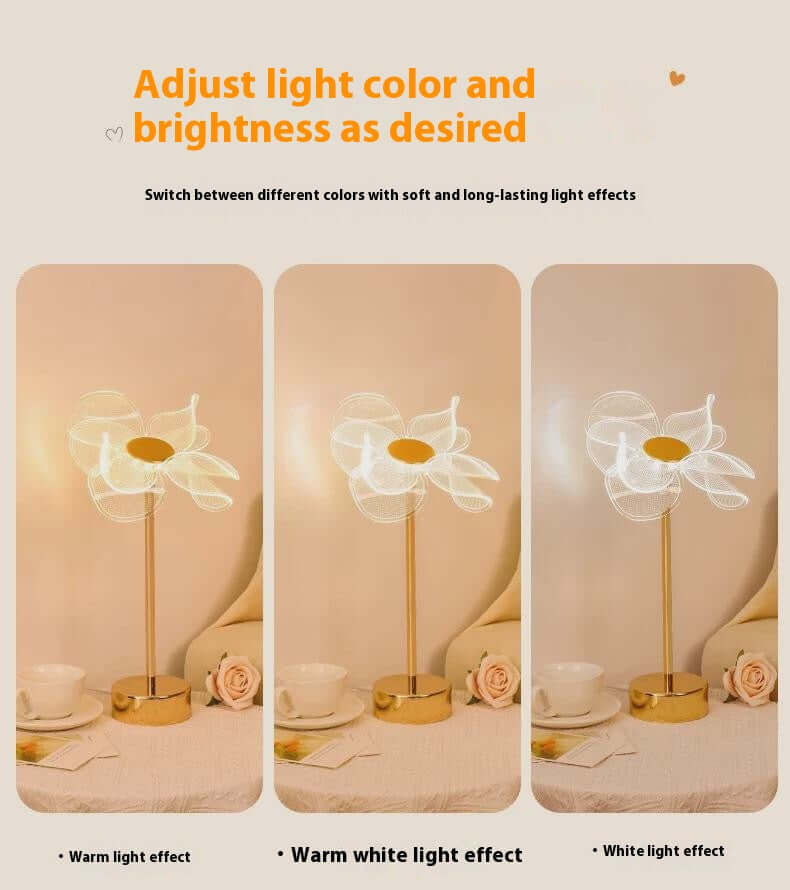 cordless touch control table lamp with acrylic lampshade