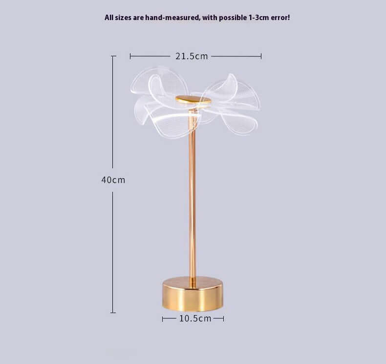 portable LED table lamp with adjustable 180-degree head