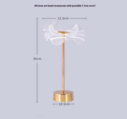 portable LED table lamp with adjustable 180-degree head