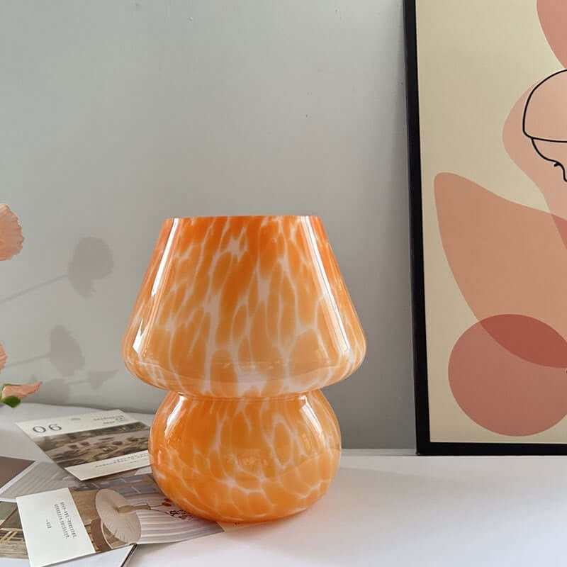 retro mushroom night light for cozy home