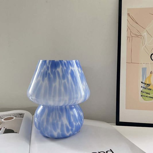 creative colorful glass bedside lamp