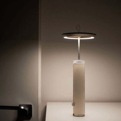 modern vintage bedside lamp with warm LED light 3000K