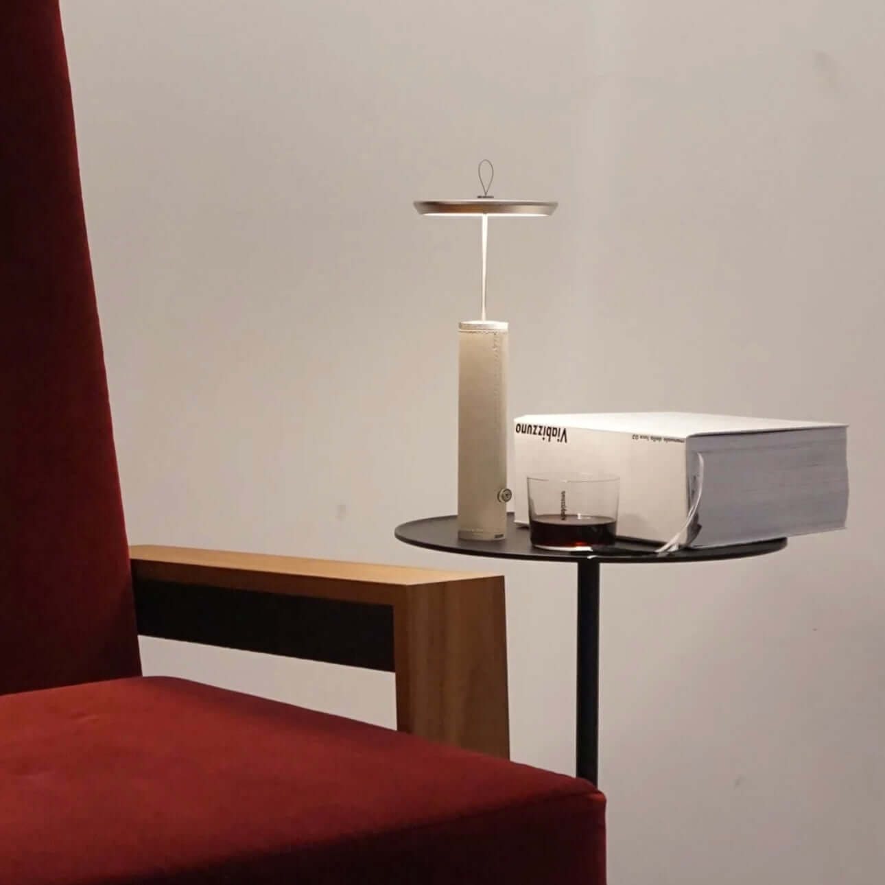 portable rechargeable table lamp for modern home office lighting