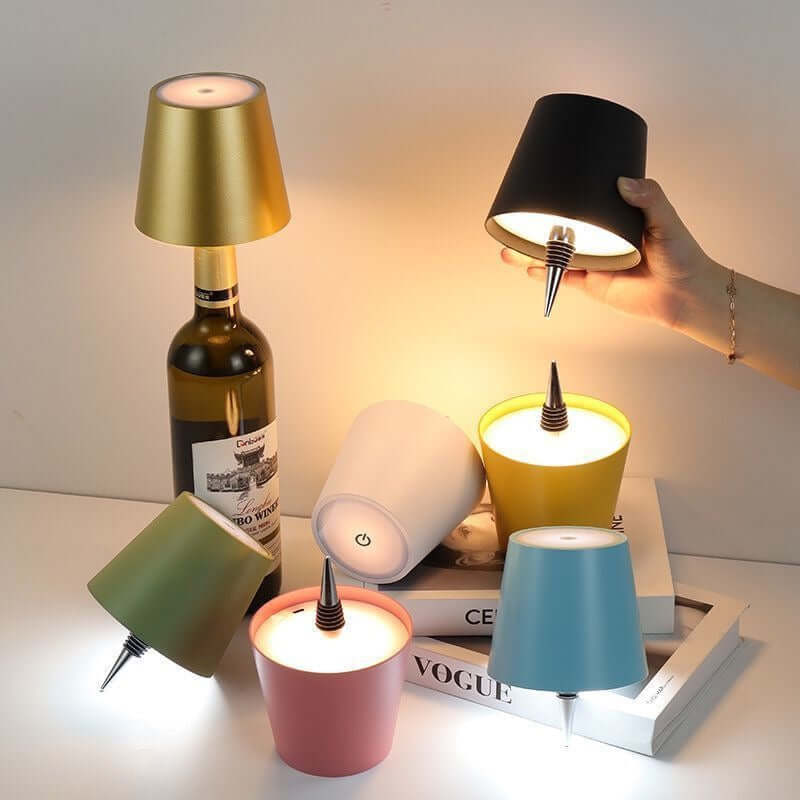 Soft atmosphere wine bottle lamp with 1200mAh battery