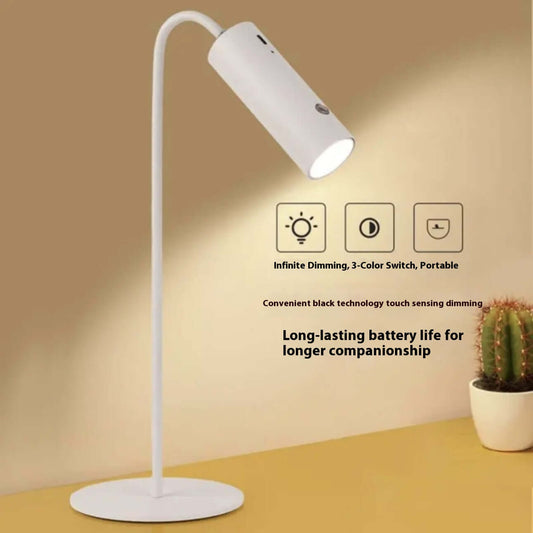 Portable LED desk lamp with touch control and Type-C charging