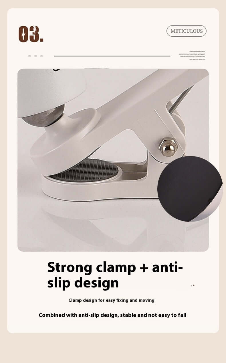 Touch control LED desk lamp with warm, neutral, and cool light modes
