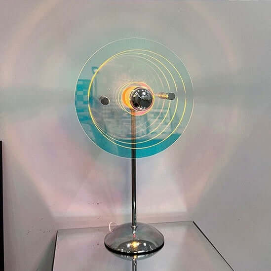 Decorative Bauhaus table lamp with soft LED glow and adjustable head