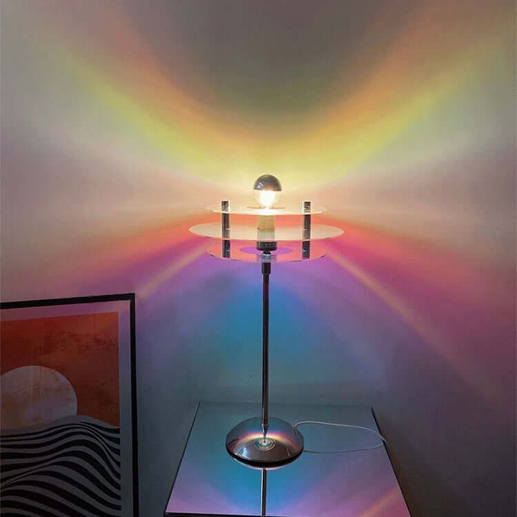 Colorful LED desk lamp in Bauhaus style for home decoration