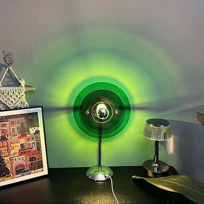 Adjustable head Bauhaus acrylic lamp for reading, studying, or relaxing