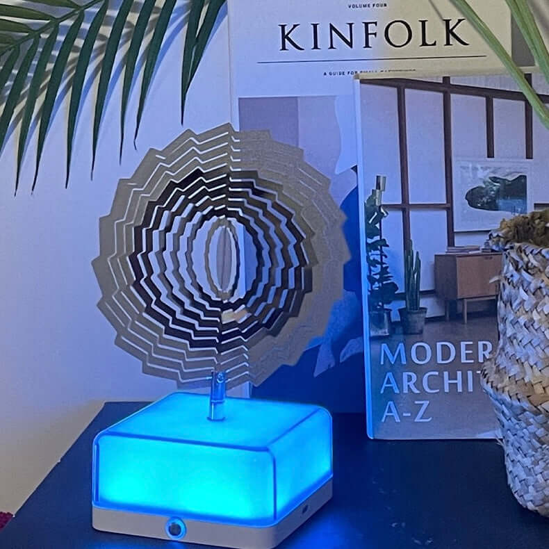 Touch adjustable LED bedside lamp with 16 color modes for sleep and reading