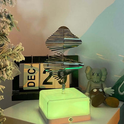 Stylish rotating LED night lamp for bedroom decoration or study desk