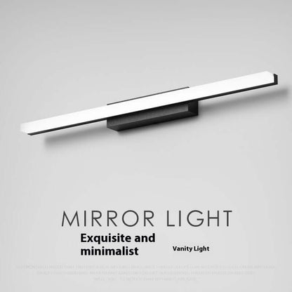 Modern stainless steel LED mirror light for vanity