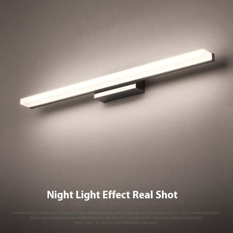 LED Bathroom Mirror Light – Waterproof 3-Color Dimmable Makeup Lamp