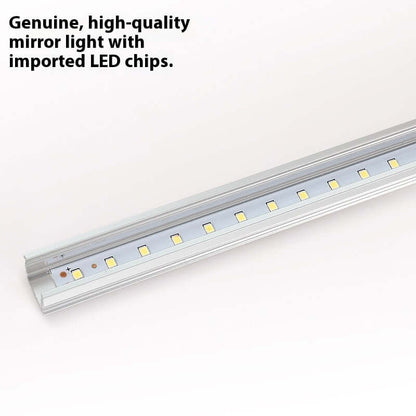 Dimmable LED bathroom light for makeup and grooming