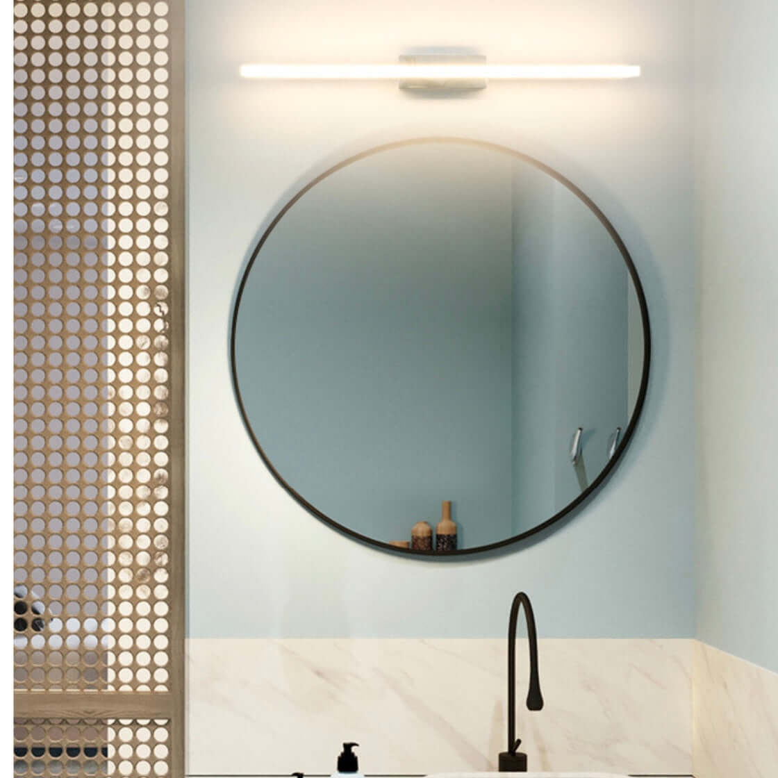 LED Bathroom Mirror Light – Waterproof 3-Color Dimmable Makeup Lamp